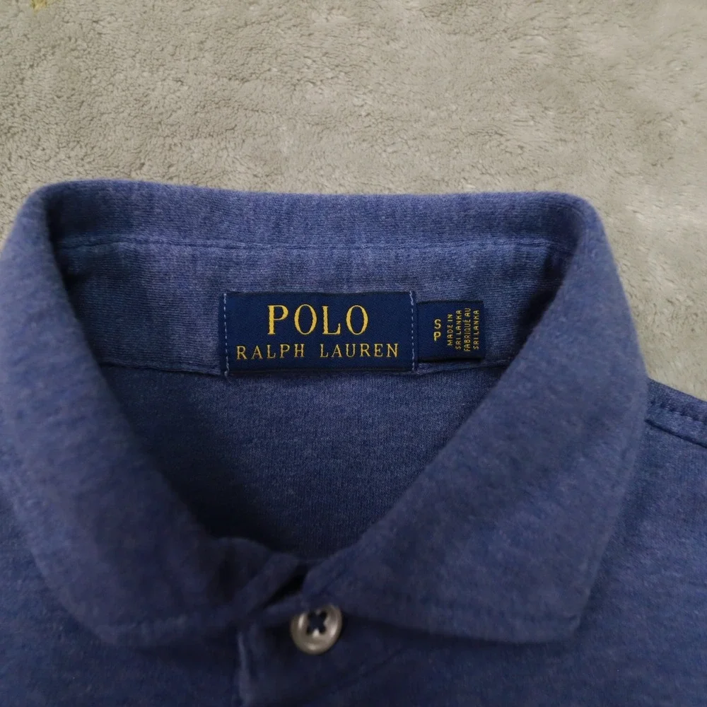 Polo Ralph Lauren Heather Blue Short Sleeve Polo Shirt‎ Men's Small Preppy